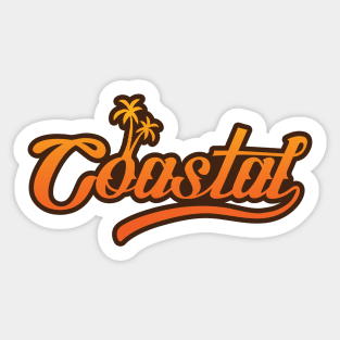 Coastal - Vintage Style Sticker